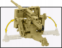 Cobi 3141 8.8 cm Flak 18 Légvédelmi ágyú figurával 232 darabos építőjáték