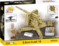 Cobi 3141 8.8 cm Flak 18 Légvédelmi ágyú figurával 232 darabos építőjáték