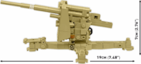 Cobi 3141 8.8 cm Flak 18 Légvédelmi ágyú figurával 232 darabos építőjáték