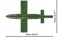 Cobi 3135 V-1(FI 103) Repülő bomba 2 figurával 265 darabos építőjáték