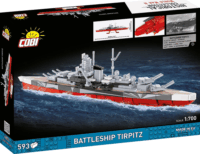 Cobi 4853 Battleship Tirpitz Hajó 593 darabos Műanyag makett 1:700