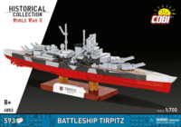 Cobi 4853 Battleship Tirpitz Hajó 593 darabos Műanyag makett 1:700