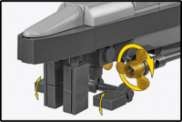 Cobi 4852 U-Boot U-52 (Typ VIIB) Tengeralattjáró 474 darabos műanyag makett 1:144