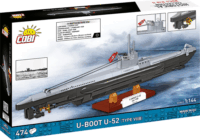 Cobi 4852 U-Boot U-52 (Typ VIIB) Tengeralattjáró 474 darabos műanyag makett 1:144