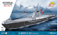 Cobi 4852 U-Boot U-52 (Typ VIIB) Tengeralattjáró 474 darabos műanyag makett 1:144