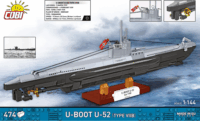 Cobi 4852 U-Boot U-52 (Typ VIIB) Tengeralattjáró 474 darabos műanyag makett 1:144