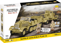 Cobi 3143 Sd.Kfz.8 und 8.8 cm Flak 36 Katonai jármű 2 db figurával 975 darabos építőjáték