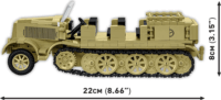 Cobi 3143 Sd.Kfz.8 und 8.8 cm Flak 36 Katonai jármű 2 db figurával 975 darabos építőjáték