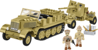 Cobi 3143 Sd.Kfz.8 und 8.8 cm Flak 36 Katonai jármű 2 db figurával 975 darabos építőjáték