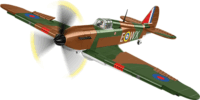Cobi 5762 Hawker Hurricane (No.302 Sqn.RAF) Repülő pilótával 375 darabos építőjáték