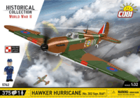 Cobi 5762 Hawker Hurricane (No.302 Sqn.RAF) Repülő pilótával 375 darabos építőjáték