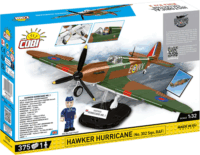 Cobi 5762 Hawker Hurricane (No.302 Sqn.RAF) Repülő pilótával 375 darabos építőjáték