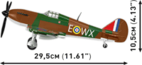 Cobi 5762 Hawker Hurricane (No.302 Sqn.RAF) Repülő pilótával 375 darabos építőjáték