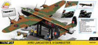 Cobi 5758 Avro Lancaster B. III Dambuster Repülő Executive Edition 3db figurával 1747 darabos építőjáték