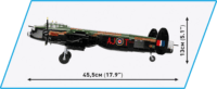 Cobi 5758 Avro Lancaster B. III Dambuster Repülő Executive Edition 3db figurával 1747 darabos építőjáték