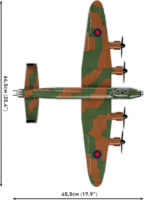 Cobi 5758 Avro Lancaster B. III Dambuster Repülő Executive Edition 3db figurával 1747 darabos építőjáték