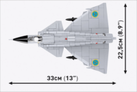 Cobi 5915 Saab AJ 37 Viggen Repülő 881 darabos műanyag makett 1:48