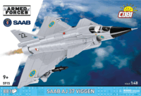 Cobi 5915 Saab AJ 37 Viggen Repülő 881 darabos műanyag makett 1:48