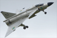 Cobi 5915 Saab AJ 37 Viggen Repülő 881 darabos műanyag makett 1:48