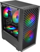 Tacens Mars MC-VORTEX Mini Torony Számítógépház + 3db 120mm FRGB ventilátor - Fekete