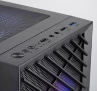 Tacens Mars MC-VORTEX Mini Torony Számítógépház + 3db 120mm FRGB ventilátor - Fekete