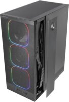 Tacens Mars MC-NEBULA Midi Torony Számítógépház + 4db 120mm ARGB ventilátor - Fekete