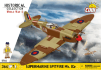 Cobi 5764 Supermarine Spitfire Mk.IXe Repülőgép pilótával 364 darabos építőjáték