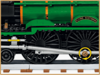Cobi 6292 Flying Scotsman - British Steam Locomotive Vonat 2db figurával 2677 darabo építőkészlet