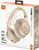 JBL T780NCBEG Bluetooth / Vezetékes Fejhallgató Headset - Bézs