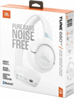 JBL T680NCWHT Bluetooth / Veztékes Fejhallgató Headset - Fehér