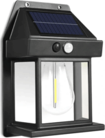 Garden of Eden 13007 Napelemes LED kültéri Mozgásérzékelő Fali lámpa - Fekete