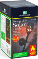 Garden of Eden 11262D 3 az 1-ben kialakítású Napelemes Kerti lámpa - Fekete