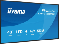 iiyama 42,5" LH4375UHS-B2AG 16:9 UltraHD 4K LED Üzleti kijelző Public Display