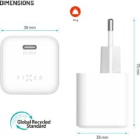 Fixed FIXCG65M-C-WH USB-C GaN Hálózati Gyorstöltő Adapter 65W - Fehér