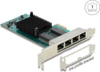 Delock 88504 Gigabit LAN i350 PCIe Hálózati kártya