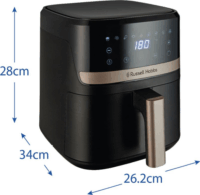 Russell Hobbs 27610-56 AirFryer Forrólevegős Sütő 4.3L 1300W - Fekete