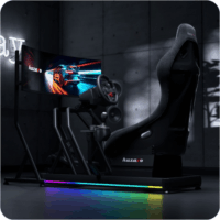 Huzaro Speed 9.1 32"- 55" LCD TV / Monitor gurulós padló tartó állvány - Fekete