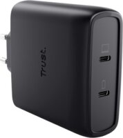 Trust Maxo 2x USB-C Hálózati Gyorstöltő Adapter 100W - Fekete