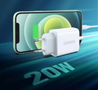 Ugreen USB-C Power Delivery 3.0 Hálózati Töltő Adapter 20W - Fehér