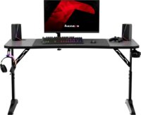 Huzaro Hero 3.6 Állítható magasságú Gamer Asztal 140 x 60 x 56-79 cm - Fekete