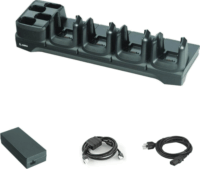 Zebra CRD-MC33-4SC4BC-01 MC3300x Adatgyűjtő terminál 4 foglalatos Akku Töltőállomás - Fekete