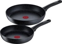 Tefal G28191 Black Stone 2 részes Serpenyő készlet 24 / 28 cm - Matt fekete