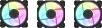 DarkFlash DR08 120mm PWM ARGB Rendszerhűtő ventilátor 3db - Fekete