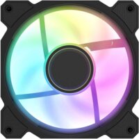 DarkFlash DR08 120mm PWM ARGB Rendszerhűtő ventilátor 3db - Fekete