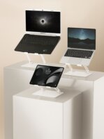 Media-Tech Ergonomikus 17" Laptop Asztali Állvány - Fehér