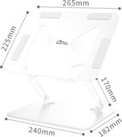 Media-Tech Ergonomikus 17" Laptop Asztali Állvány - Fehér