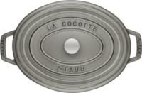 Zwilling Staub Roaster La Cocotte Öntöttvas Ovális sütő-főzőedény fedővel Ø 27cm 3,2L - Szürke