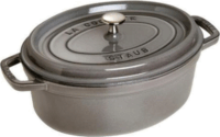 Zwilling Staub Roaster La Cocotte Öntöttvas Ovális sütő-főzőedény fedővel Ø 27cm 3,2L - Szürke