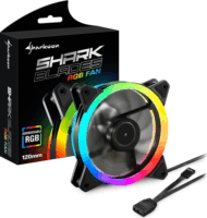 Sharkoon TC1225L 120mm LED Rendszerhűtő Ventilátor - Fekete