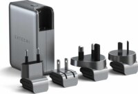 Satechi ST-W145GTM 4x USB-C GaN Utazó Hálozati Gyorstöltő Adapter 145W - Szürke